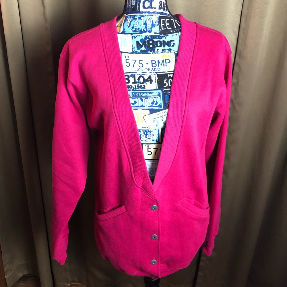 Vintage Sturdy Sweats by Lee Button Front Heavyweight Cardigan